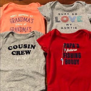 Bundle of Carters Bodysuits